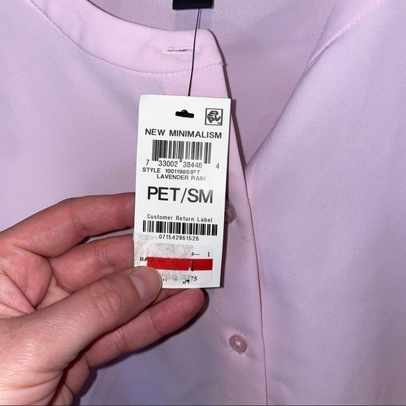 NWT Alfani Button Down Blouse - Picture 3 of 6